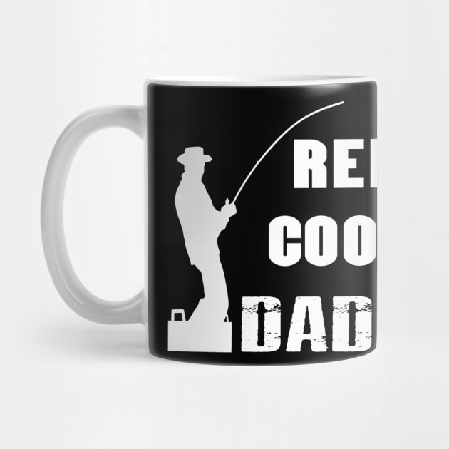 Mens Reel Cool Dad T-Shirt Fishing Daddy Father's Day Gift by designready4you